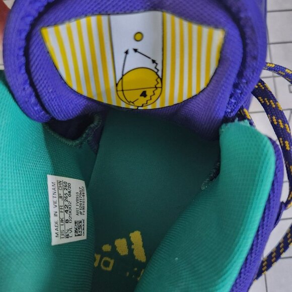 Adidas D.O.N. Issue #2 Throwback Utah Jazz Lace Up Sneaker Shoes Mens 8.5 FV8959 - Picture 5 of 16